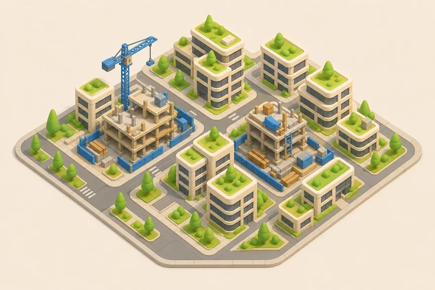 Concept render of the Midtown neighborhood